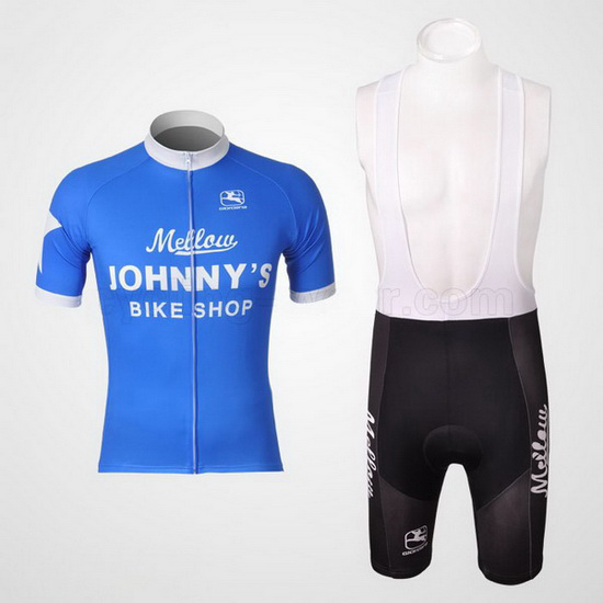 2010 Maillot Johnnys Tirantes Mangas Cortas Blanco Y celeste